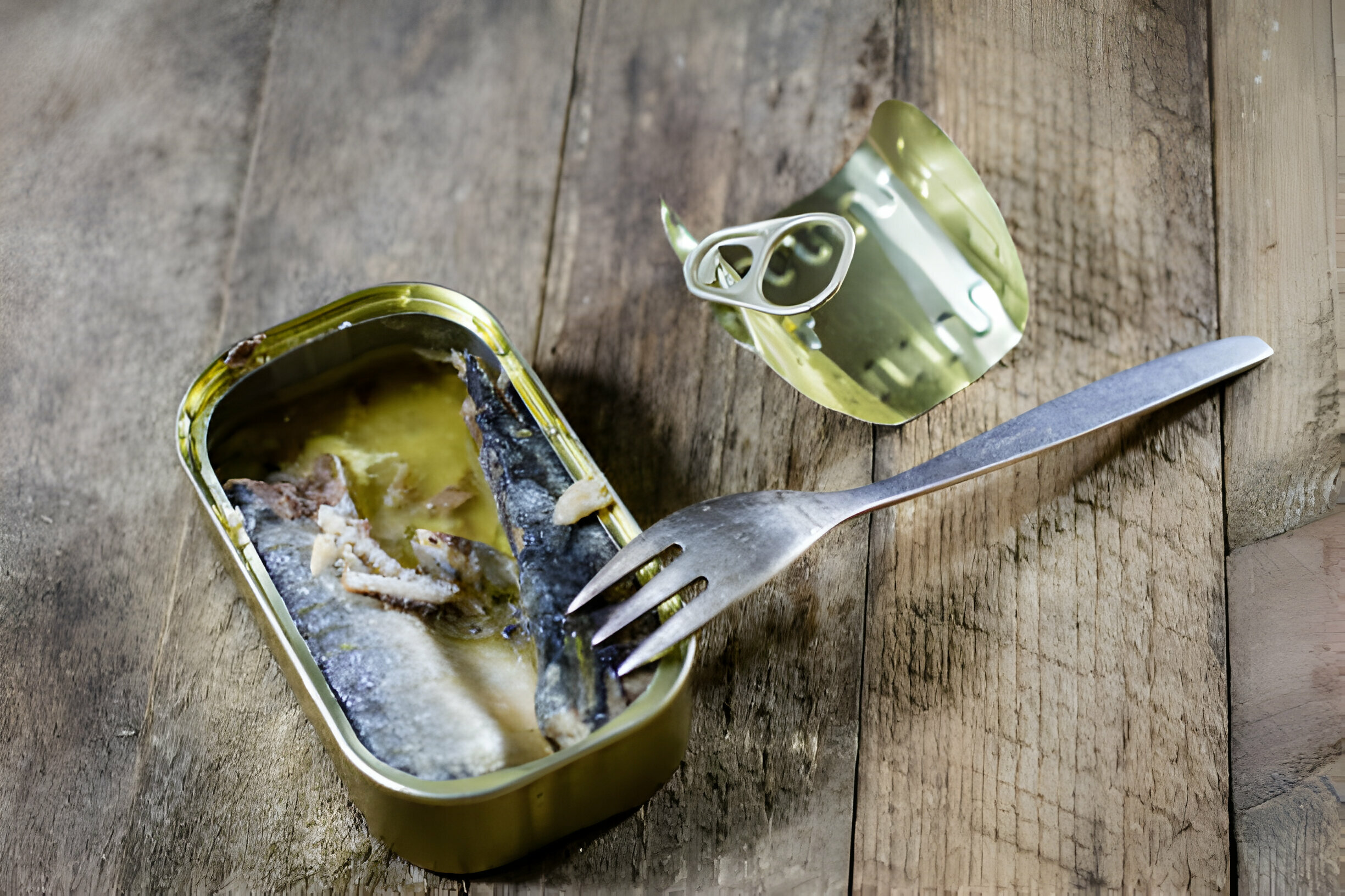 How do you remove bones from tinned fish?